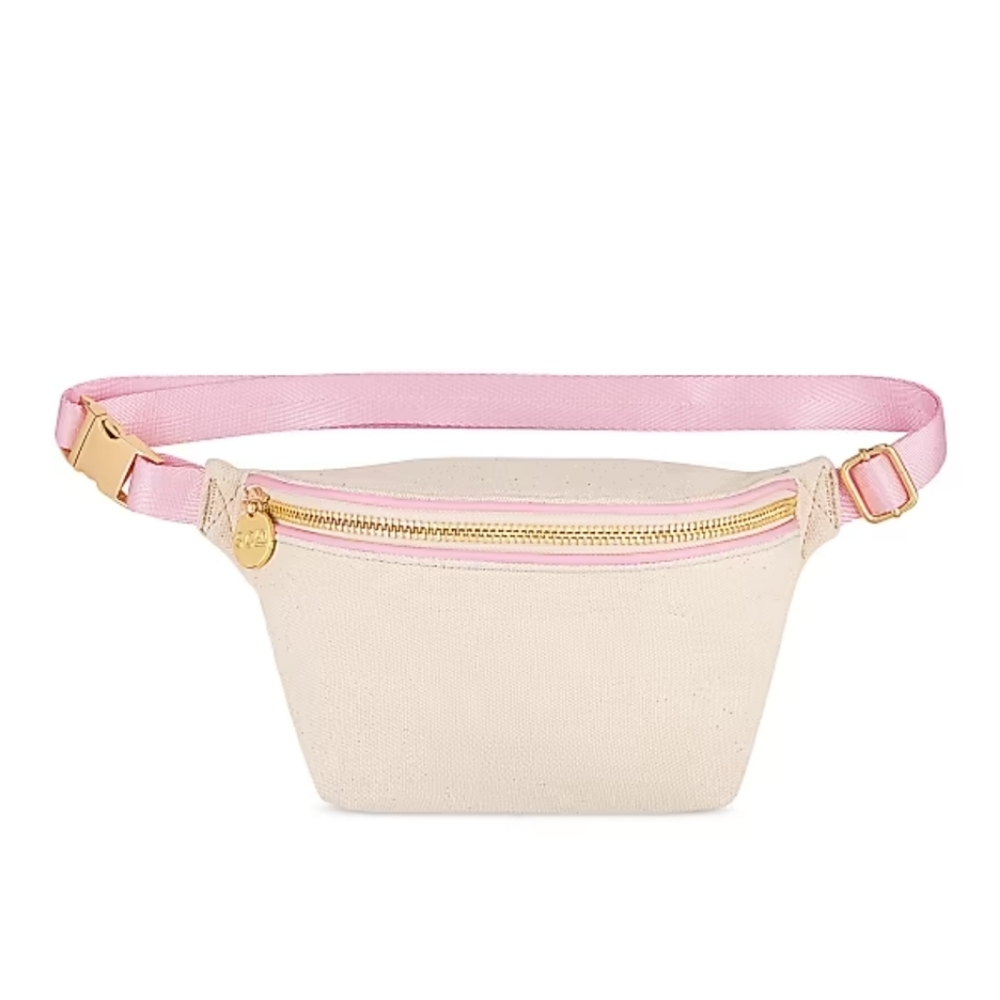 NWOT Stoney Clover Canvas Fanny Pack With Pink Detailing